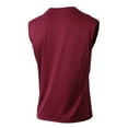 thumbnail image 3 of Ohufall Men's Solid Color Tank Top Casual Stretchy Workout Sport Pullover Shirt Round Neck Sleeveless Breathable Bodybuilding Muscle Tops, 3 of 6