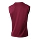 thumbnail image 5 of Camiseta sin mangas de cuello redondo para hombre, de malla de color liso, transpirable, de alta elasticidad, deportiva, sin mangas, de poliéster., 5 of 7