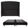 thumbnail image 1 of Box Base Cama King Size + Cabecera Zefyr Negro Dicasa  Zefyr Black, 1 of 8