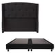 thumbnail image 1 of Box Base Cama King Size + Cabecera Zefyr Negro Dicasa  Zefyr Black, 1 of 8