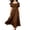 Brown, variant on Miqool Women Renaissance Maxi Dress Square Neck Puff Short Sleeve Lace Up Waist Corset Vintage Long Cocktail Dresses
