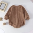 thumbnail image 5 of Enjoytime Baby Boy Girl Romper Cute Printed Long Sleeve Crew Neck Bodysuit Top Soft Knit Infant Jumpsuit Fall Clothes, 5 of 8