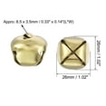 thumbnail image 2 of DIY Small Bells 26mm/1.02-Inch 40pcs  Craft Bells Bulk for Christmas Festival Party Home Golden, 2 of 3
