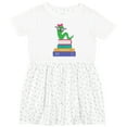 thumbnail image 3 of Inktastic Bookworm Girls Reading Girls Toddler Dress, 3 of 5