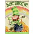 thumbnail image 2 of Lucky Leprechaun House Flag - 28" x 40" - 2 Sided Message, 2 of 2