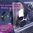 thumbnail image 4 of sweethay Auriculares para ordenador compatibles con Bluetooth V5.0, auriculares USB para teléfono, botón de viaje, Control, tarjeta de soporte, Cables de audio/vídeo Azul, 4 of 8
