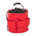 thumbnail image 2 of Cesta plegable con asa, bolsa para herramientas de jardín, cesta organizadora para picnic con cordón para jardinería, senderismo, parques temáticos y Rojo, 2 of 8