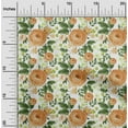 thumbnail image 2 of oneOone Rayon Orange Fabric Floral Diy Clothing Quilting Fabric Print Fabric By Yard 56 Inch Wide-50, 2 of 4
