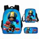 thumbnail image 1 of Mochila de anime de 3 piezas, mochila escolar ligera e impermeable para estudiantes, mochila de viaje, 1 of 5