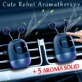 thumbnail image 2 of 2021 Nuevo Lindo Ambientador De Aire robot Difusor De aroma Coche Salida Duradera perfume Fragancia clip + Sólido, 2 of 4