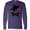 Purple, variant on Inktastic Pirate Skull and Cross Bones Long Sleeve T-Shirt