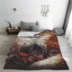 thumbnail image 5 of Fotbe Romantic Flower Fox Couple Manta de Franela Acolchonada con Estampado, Súper Suave y Esponjosa, Extra Grande para Sofá, Cama, Uso Todo el Año-40"x30", 5 of 7