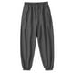thumbnail image 4 of Pantalones largos de moda para hombre, de color liso, informales, con cordón, para fitness, hasta el tobillo, 4 of 6