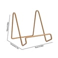 thumbnail image 3 of 3.93 inch Metal Plate Stands for Display, Plate Holder Pictures Frame Easel Display Stand, Iron Easels Picture Stand for Tabletop Photo Frames, Plates, Vinyl Record, Book Display, 3 of 5