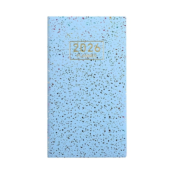 HengDidi 2026 Edition A6 Mini Daily Planner Notebook Portable Organizer, Office Productivity Schedule for Professional Travel Journal Personal Time Management