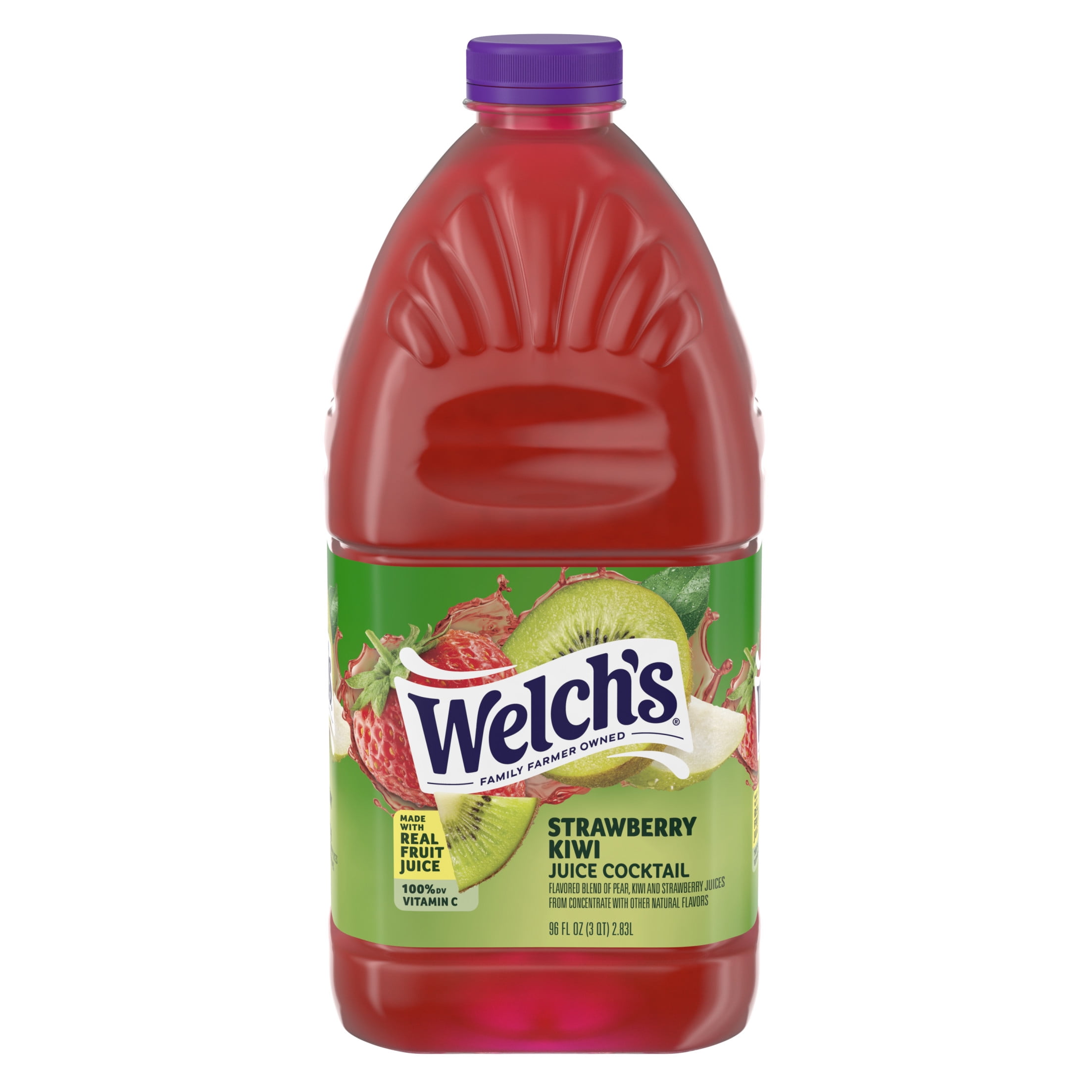 Welch's 100% White Grape Cherry Juice, 96 fl oz Bottle, No