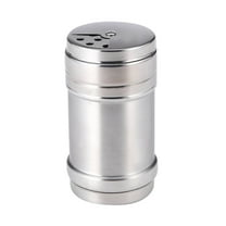 Tunhigl Stainless Steel Seasoning Shaker - Rotatable Lid Spice Jar for Kitchen & BBQ - Perfect for Salt, Pepper, Sugar & Dry Rubs