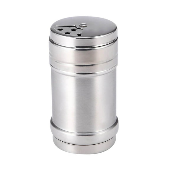 Tunhigl Stainless Steel Seasoning Shaker - Rotatable Lid Spice Jar for Kitchen & BBQ - Perfect for Salt, Pepper, Sugar & Dry Rubs
