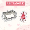 thumbnail image 1 of Oleegame 1PC Cookie Mold Stainless Steel Fondant Cookie Stamper Creative DIY Mold Cute Pattern 4PC, 1 of 2