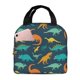 thumbnail image 1 of Fotbe Colorful Dinosaur Bolsa Térmica con Estampado y Forro de Aluminio Grueso Bolsa de Almuerzo con Bolsillo Frontal para Hombres y Mujeres, Ideal para Trabajo, Escuela, 1 of 8