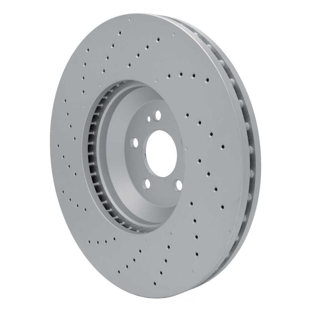 Dynamic Friction Company 920-63195 DFC Hi-carbon Alloy Geomet Coated Rotor - Drilled