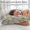thumbnail image 5 of White Pink Flower Throw Pillow Covers, Shabby Chic Spring Vintage Leaf Green Soft Breathable Pillow Cases with Invisible Zipper, King Size Pillowcases for Couch Bed Sofa Chair 20x36 Inches, 5 of 9
