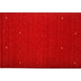thumbnail image 1 of Ahgly Company Indoor Rectangle Contemporary Sunrise Orange Abstract Area Rugs, 7' x 9', 1 of 6