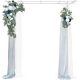 thumbnail image 5 of REKHH Garden Arbor, Arch Archway for Wedding Ceremony Party, Steel Garden Trellis for Plant Climbing, Christmas Garden Decorations Pergola for Garden, Backyard, Lawn (White), 5 of 6