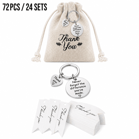 72Pcs/24Sets Thank You Gift Set For Coworkers, Employee Appreciation Gifts Bulk, Christmas Goodie Bag Stuffers For Adults, 5.9×3.9Inch, Ideal For Teachers, Nurses, Colleagues, Office Holiday Gifts