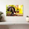 thumbnail image 2 of Elephant Stock Savory Red Wine Wall Art - Horizontal Canvas Wall Art - Bar Wall Decor - Food And Drink Canvas - Yellow And Beige Decor - 12" x 8", 2 of 8