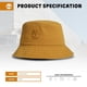 thumbnail image 2 of Sombrero de pescador Timberland de sarga de algodón marrón, talla pequeña/mediana, 2 of 3