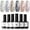 Sparkling Brilliance, variant on modelones Glitter Gel Nail Polish - 6 Colors Sparkle Silver Gold Pink Gel Polish Kit Soak Off Chrome Platinum Glitter Red Black Nail Polish Set Manicure Nail Art DIY Salon Home Holiday Gift for Women