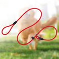 thumbnail image 4 of Durable Pet Leash Strong Slip Lead Dog Leash Adjustable Loop High-density Nylon Braided Rope Vibrant Color Training Leash for Medium Small for Night, 4 of 8