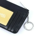 thumbnail image 6 of Michael Kors Jet Set Travel Small Top Zip Coin Pouch with ID Holder in Saffiano Leather (Black) (Black/Silver), 6 of 8