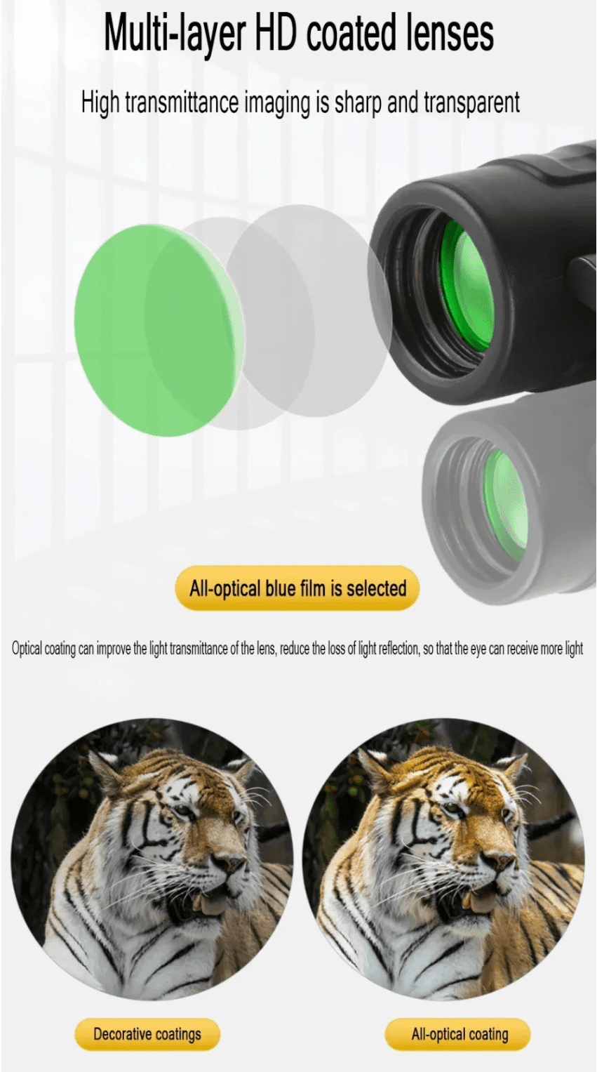 900x25 HD Powerful Binoculars 9000M Long Range Folding Mini Telescope BAK4 FMC Optics For Hunting Sports Outdoor Camping Travel
