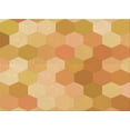 thumbnail image 1 of Ahgly Company Machine Washable Indoor Rectangle Transitional Neon Orange Area Rugs, 2' x 4', 1 of 7