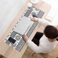 thumbnail image 3 of Long Mouse Pads for Desk,Black and White Geometric Boho Pattern Desk Mats on Top Of Desks, Desk Mouse Pad Extra Large with 3mm Non-Slip Base and Stitched Edge for Gaming,Office,Work,Home 31.5"x11.8", 3 of 6