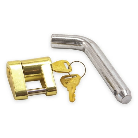 Gooseneck Trailer Hitch Lock - Shoreline Marine Trailer Hitch Receiver Pin and Lock, 5/8 in