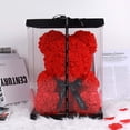 thumbnail image 7 of RECUTMS 10 inch Artificial Rose Bear Flowers Wedding Party Decoration Gift Box(Red), 7 of 7