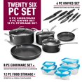 thumbnail image 3 of GraniteStone Diamond 26 Piece Cookware Set with Stretch and Fresh Containers and Nutriblade Knife Set, 3 of 9