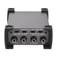 thumbnail image 4 of Passive 4 Channels Passive DI-Box Unit Hum Eliminator 1/4'' instrument Direct Box to XLR Professional Impedance Transform Audio Isolator DI Direct Box for Touring and Live, 4 of 6