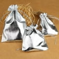thumbnail image 4 of 25pcs 7x9/9x12/10x15cm Fabric Packing Gift Bags Gold Color Jewelry Packaging Bag Wedding Party Present Drawstring Pouch, 4 of 7