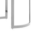 thumbnail image 5 of 32" Silver Glass Free form Mirrored Coffee Table, 5 of 5