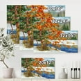 thumbnail image 4 of Designart Stream In The Winter Forest I Canvas Wall Art, 4 of 4