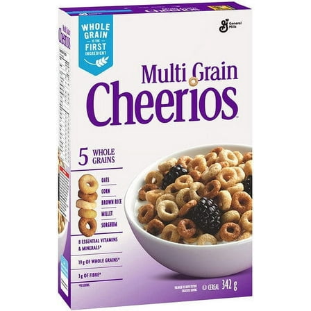 General Mills,Cheerios Multi-Grain Cereal, 342g/12.1oz