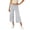 AA01-White, variant on Women Fold Over Low Waist Capris Gaucho Pants Wide Leg Flowy Cropped Culottes Trousers Casual Loose Yoga Lounge Pants Black S