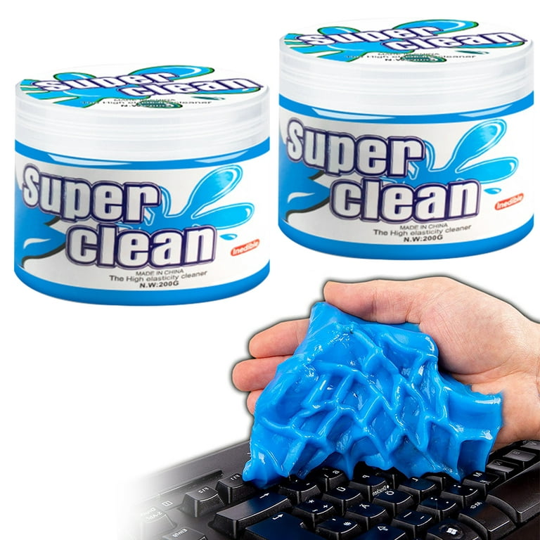 2PCS Dust Cleaning Mud,Keyboard Cleaner Universal Sticky Slime for