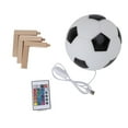 thumbnail image 2 of Soccer Lamp, Decorative Soccer Ball Light Glass RGB 16 Color Dimming  for Christmas Gift, 2 of 7