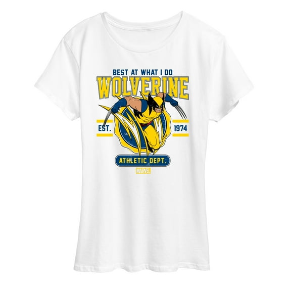 Marvel Wolverine - Collegiate Scratch - Women's Short Sleeve Graphic T-Shirt