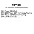 thumbnail image 2 of Transit Auto Front Rear Disc Brake Caliper Coated Rotors and Ceramic Pads Kit (10Pc) for Car Acura CSX KCG-101798N, 2 of 11
